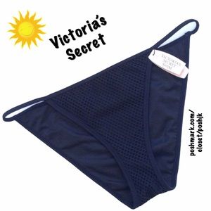 NWT Victoria’s Secret Bikini Bottom Black Mesh